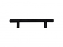 Agarradera Tubular HD Negro Mate 12mm x 96mm